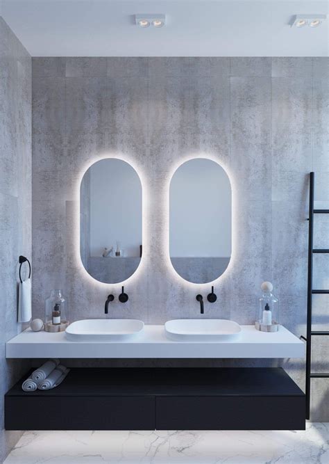 backlit mirrors for bathrooms|modern bathroom mirrors backlit.